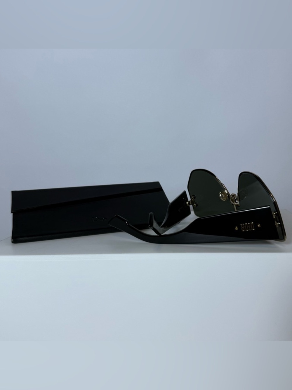 Dior Oversized Shield Sunglasses in Black Tint - Picture 6 of 6